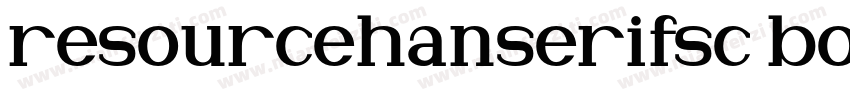 resourcehanserifsc bold字体转换